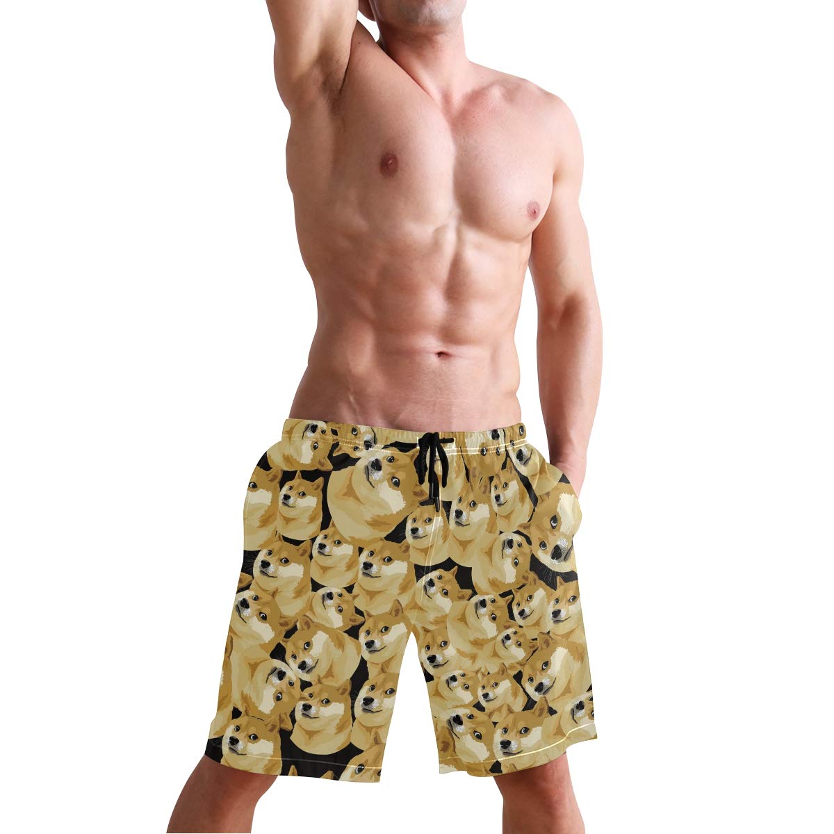 Men's Quick Dry Swim Trunks - Lightweight Board Shorts with Drawstring for Swimming, Surfing & Beach Activities | Comfortable Bathing Suits for Summer Vacation
