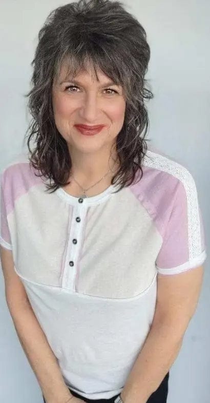 Lavender Mist Color Block Short Sleeve T-Shirt - Women's Casual Summer Top for Beach, Travel & Everyday Wear