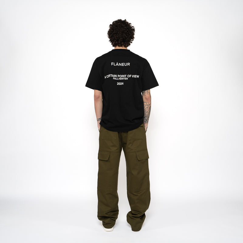 Flaneur Collection Premium Cotton T-Shirt for Men & Women - Black | Casual Wear, Street Style, Everyday Comfort