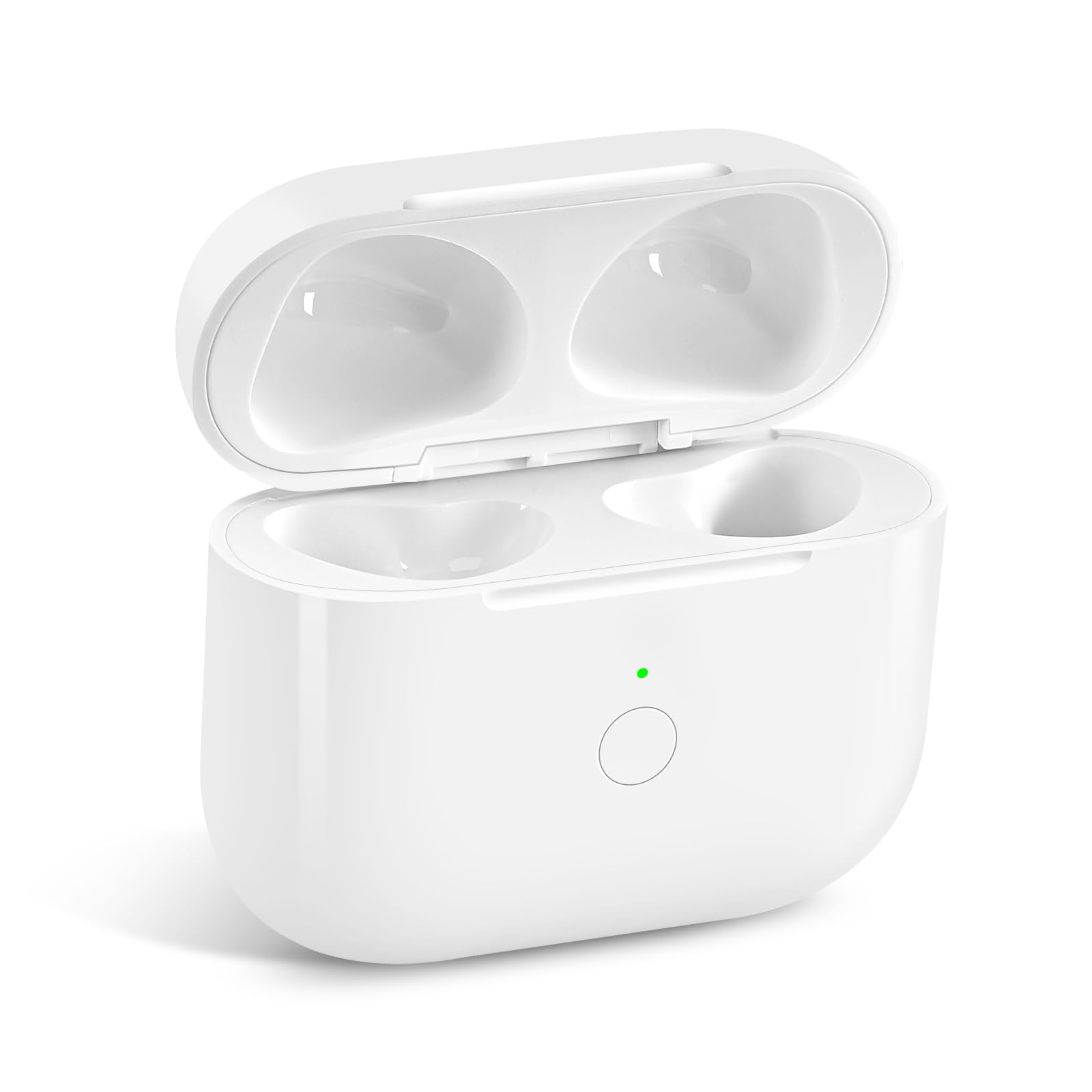Wireless Charging Case for AirPods 4 (4th Generation) - Bluetooth Pairing Sync Button Replacement Case - White | Perfect for Travel, Gym & Daily Charging