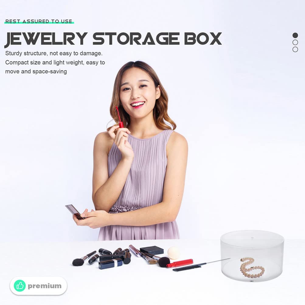 Zerodeko Clear Acrylic Belt Display Box - Makeup & Jewelry Organizer for Vanity, Desk, Closet, Purse - Transparent Storage Container for Accessories, Watches & Cosmetics | Perfect for Home, Office & Travel Organization