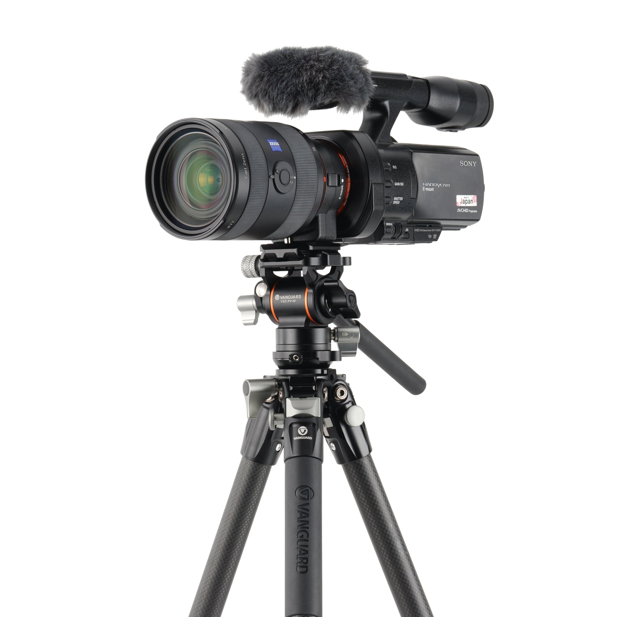 Alta Pro 3VLT 235CV10 Carbon Fiber Travel Tripod with Counterbalancing Ultra Compact Video Head - Lightweight Professional Camera Support for Travel Photography & Videography
