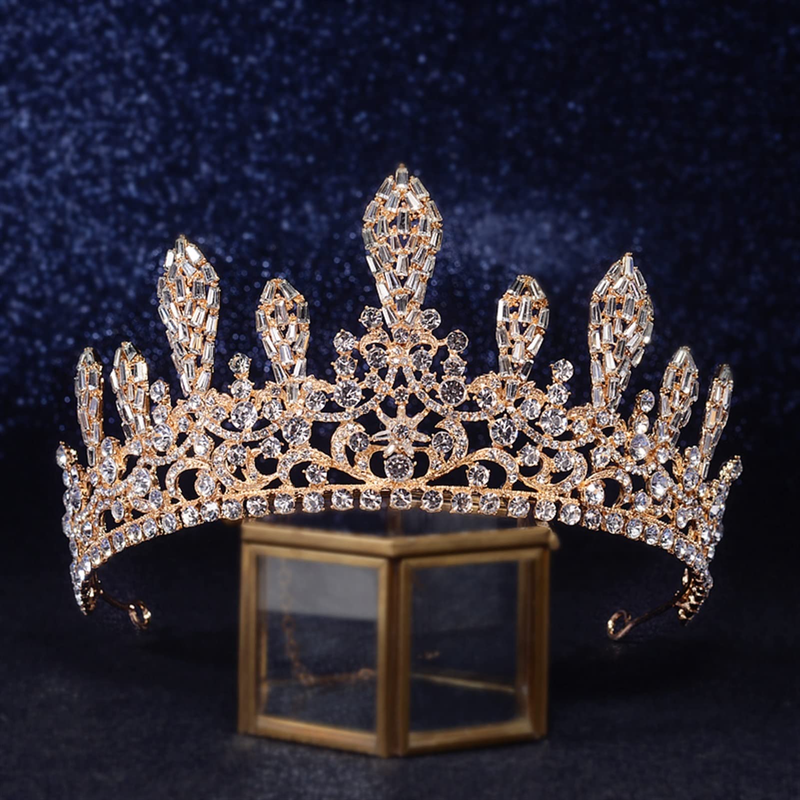 XXXXW Wedding Crown Headpiece – Elegant Bride Princess Tiara for Simple & Stylish Wedding Hair Accessories | Perfect for Bridal, Prom, and Special Occasions