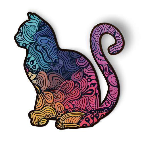 Colorful Cat Pattern Fridge Magnets for Cars & Lockers - 3 Inch Adorable Decor - Perfect for Home, Office & School Organization