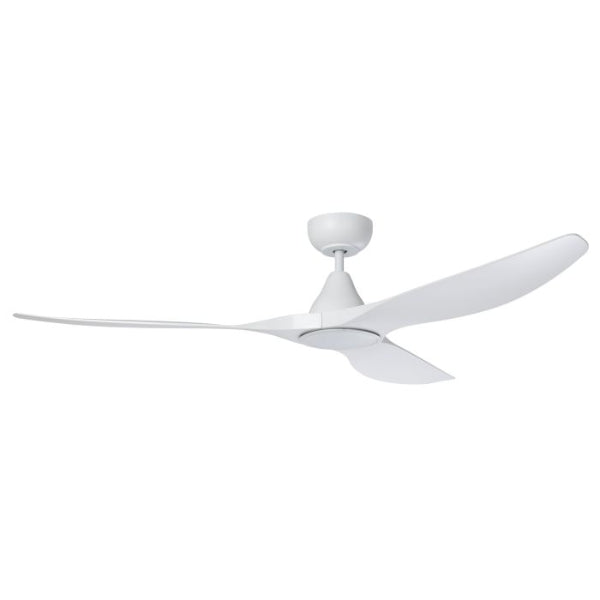 Eglo Surf 60-inch 152cm Modern Ceiling Fan with 20W LED CCT Light - Adjustable Color Temperature, Remote Control, White - Perfect for Living Room, Bedroom, and Outdoor Patio