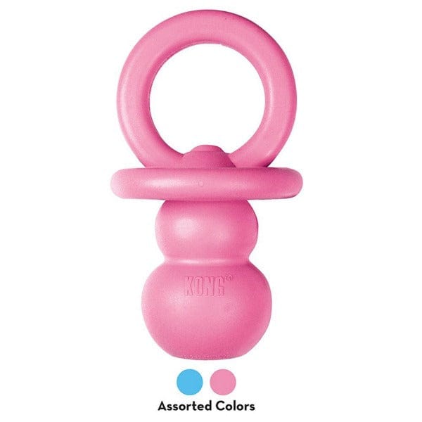 KONG Puppy Chew Toy for Teething Dogs - Durable Rubber Binkie for Small & Medium Breed Puppies - Perfect for Soothing Gums & Playtime Training