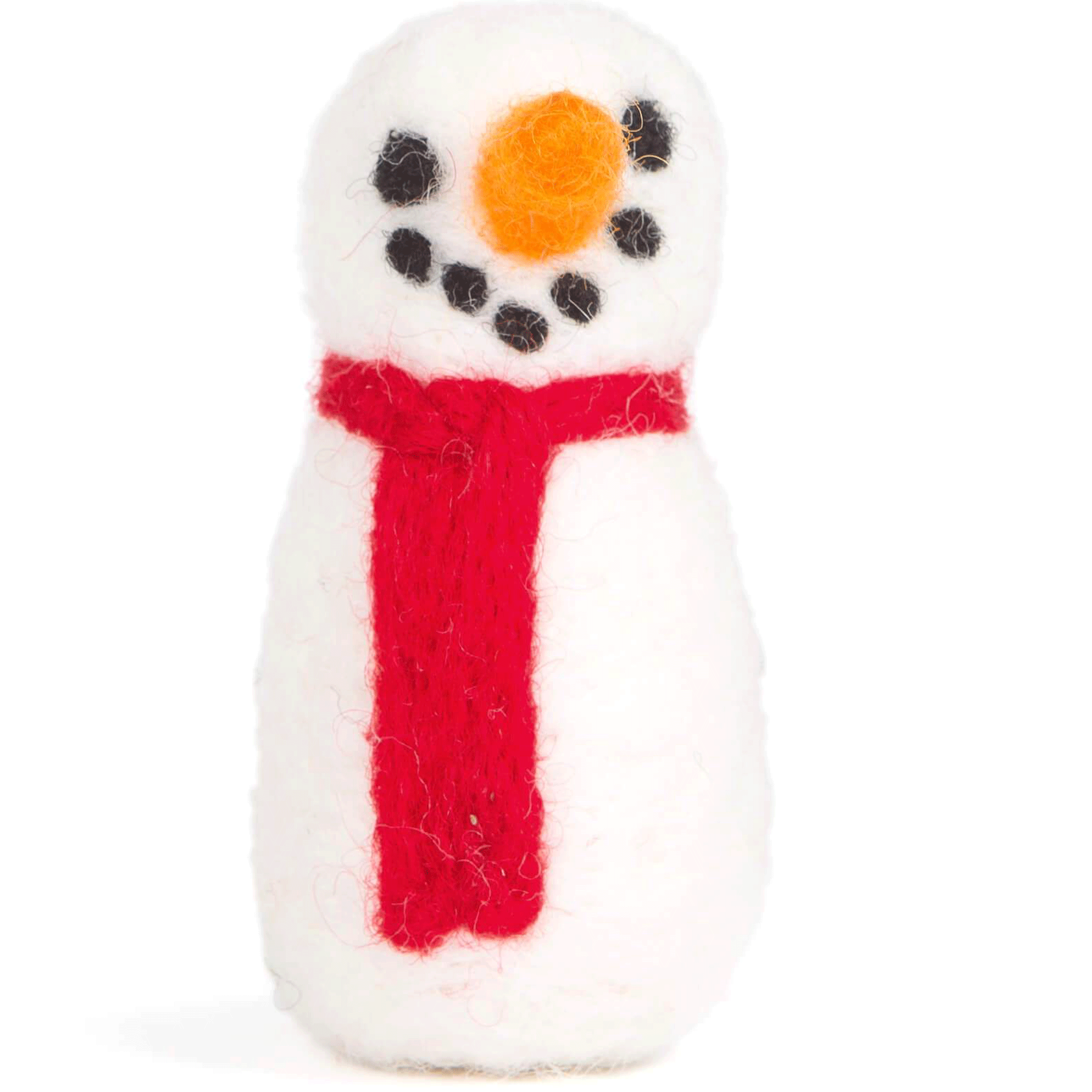 The Foggy Dog Snowman Toy for Cats - Soft White Plush Interactive Play Toy - Perfect for Indoor Play & Holiday Fun