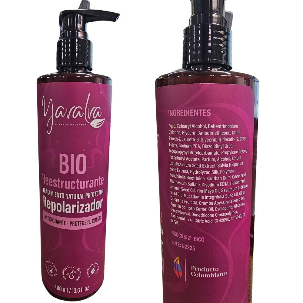 Yavalva Shampoo and Conditioner Set (5 Pack) - Natural Hair Treatment, Bio Restructuring & Bio Fertilizing Kit for Long Hair (250mL + 30mL) - All Hair Types - Perfect for Damaged Hair Repair & Daily Hair Care Routine