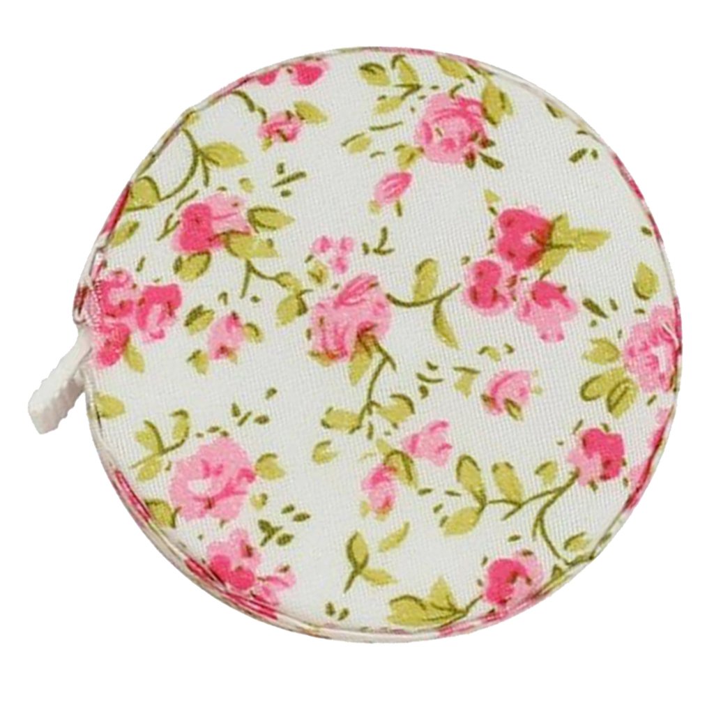MagiDeal 60 Inch Retractable Soft Flat Sewing Tape Measure - Portable Fabric Covered Ruler for Body Measurements, Dieting & Tailoring - Perfect for Dressmaking, Weight Loss Tracking & Craft Projects