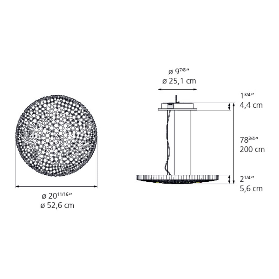 Calipso LED Pendant Light - Modern Hanging Ceiling Fixture for Kitchen, Dining Room & Living Room - Energy Efficient Dimmable Lighting for Home Decor