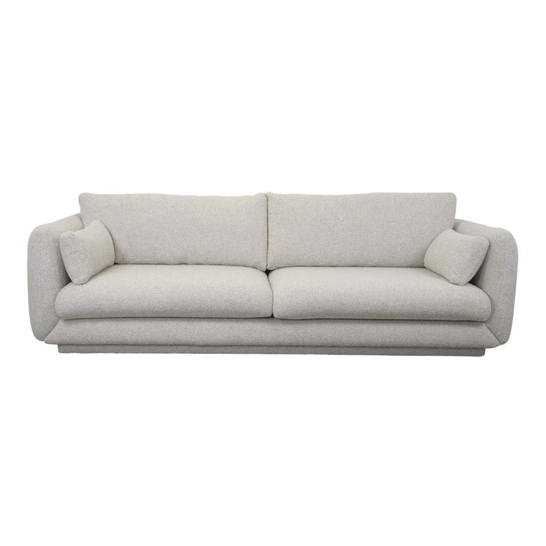 Bloom 3-Seater Sofa with Plinth Base - Modern Living Room Furniture for Comfortable Lounging and Entertaining