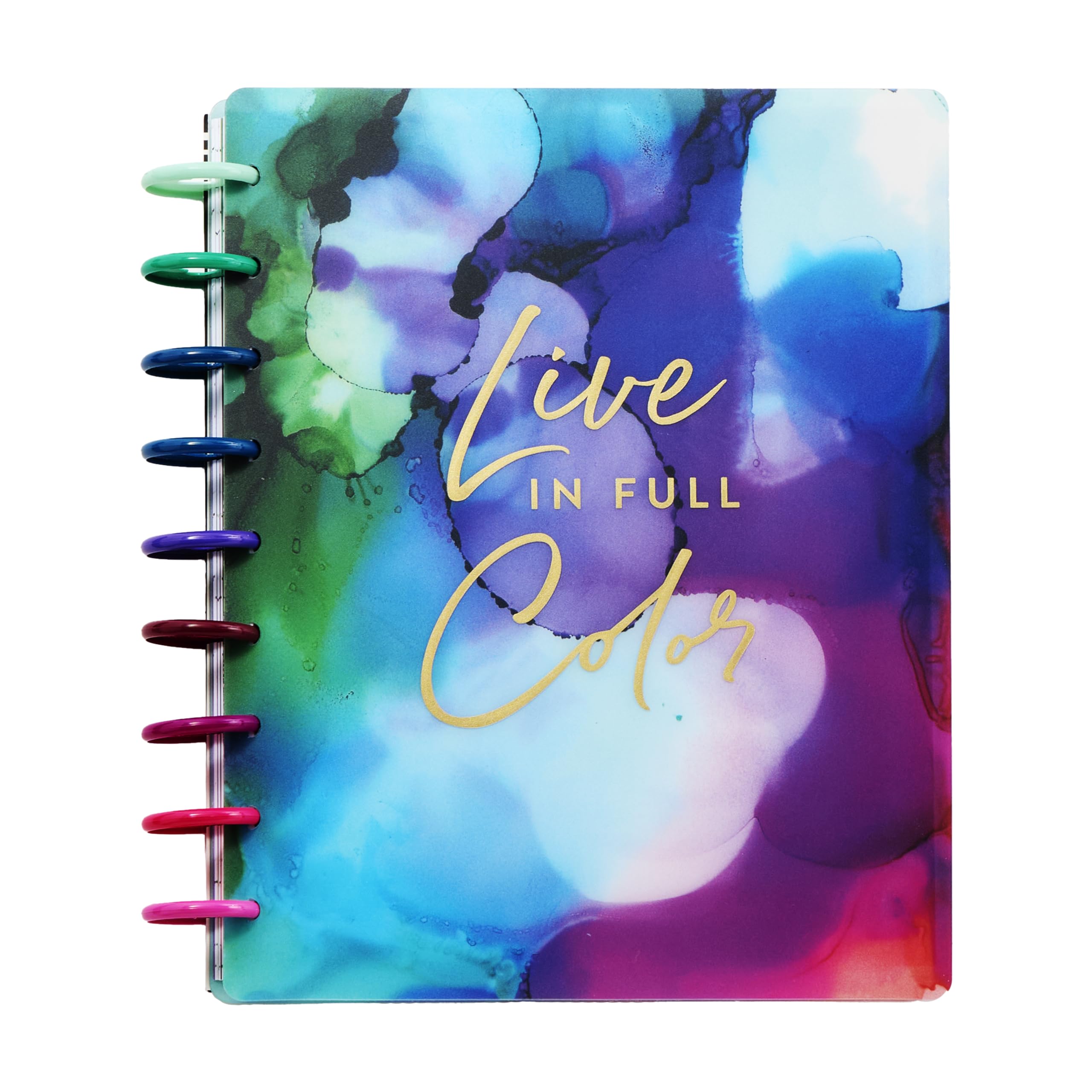 Happy Planner 2025 Disc-Bound 12-Month Planner - Daily Weekly Monthly Organizer with Stickers, Classic Size 7