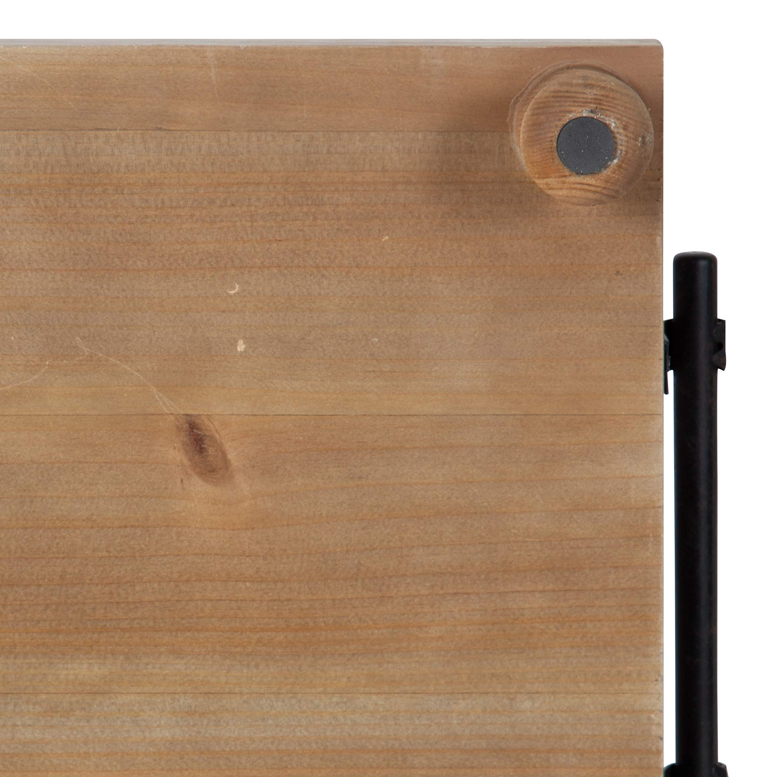 Farmhouse Wood Tray 12x16 - Rustic Brown for Coffee Table Decor