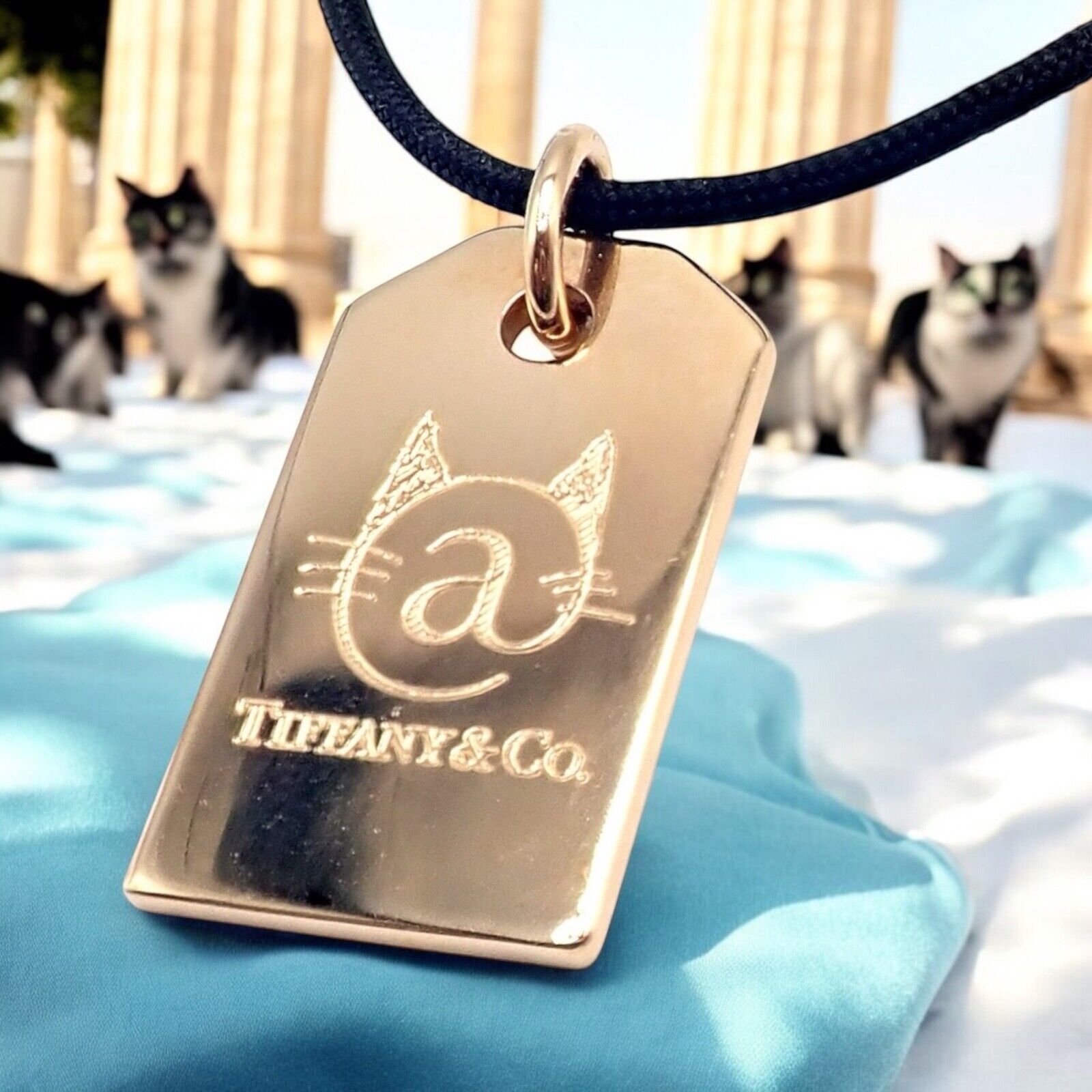 Tiffany & Co 18k Rose Gold Cat Street Tokyo Harajuku Japan Medium Necklace - Elegant Jewelry for Women, Perfect Gift for Anniversary, Birthday & Special Occasions