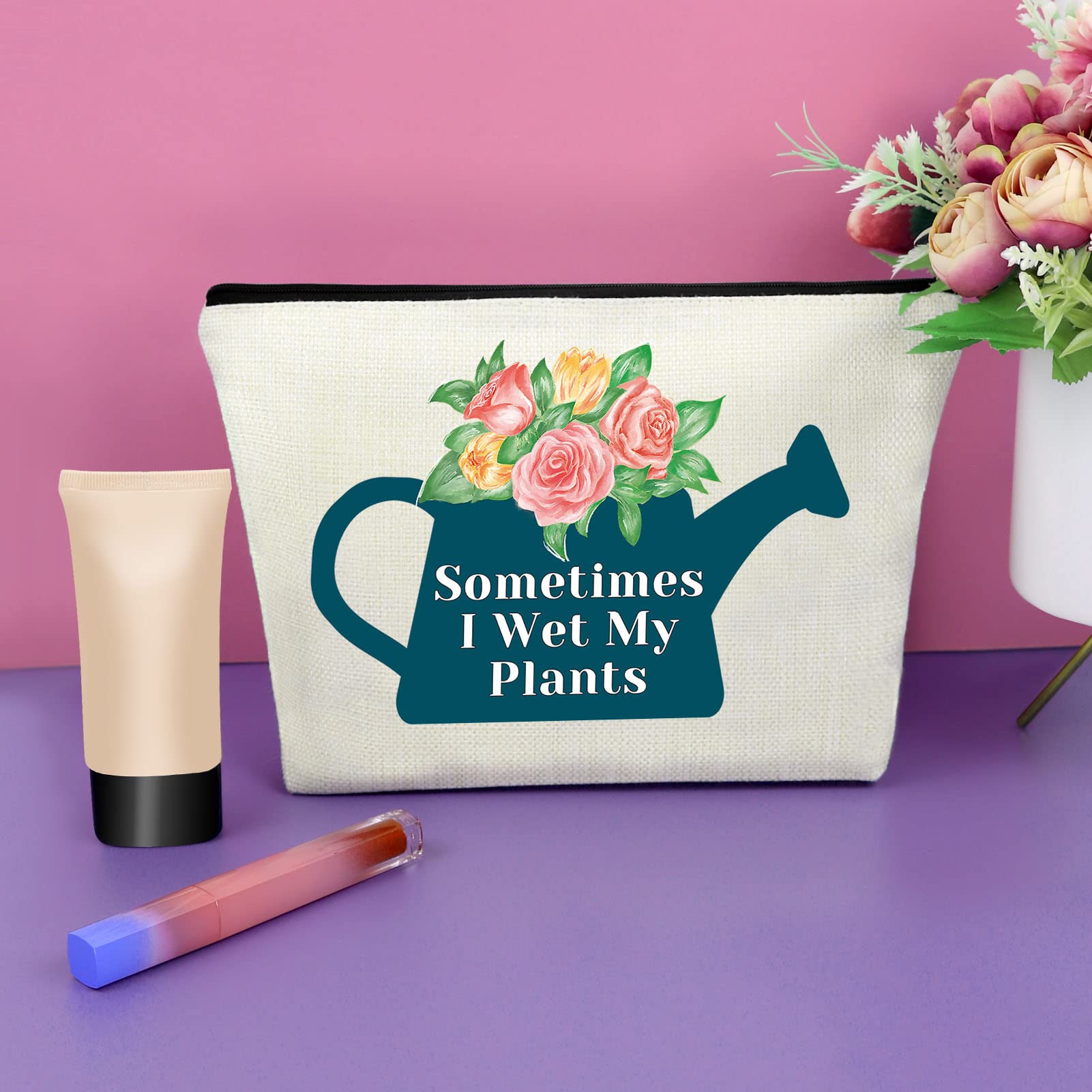 Funny Plant Lover Gift - Gardening Themed Makeup Bag for Women | Perfect Appreciation, Retirement & Housewarming Gift for Gardeners & Plant Enthusiasts | Great for Travel, Daily Use & Cosmetics Storage