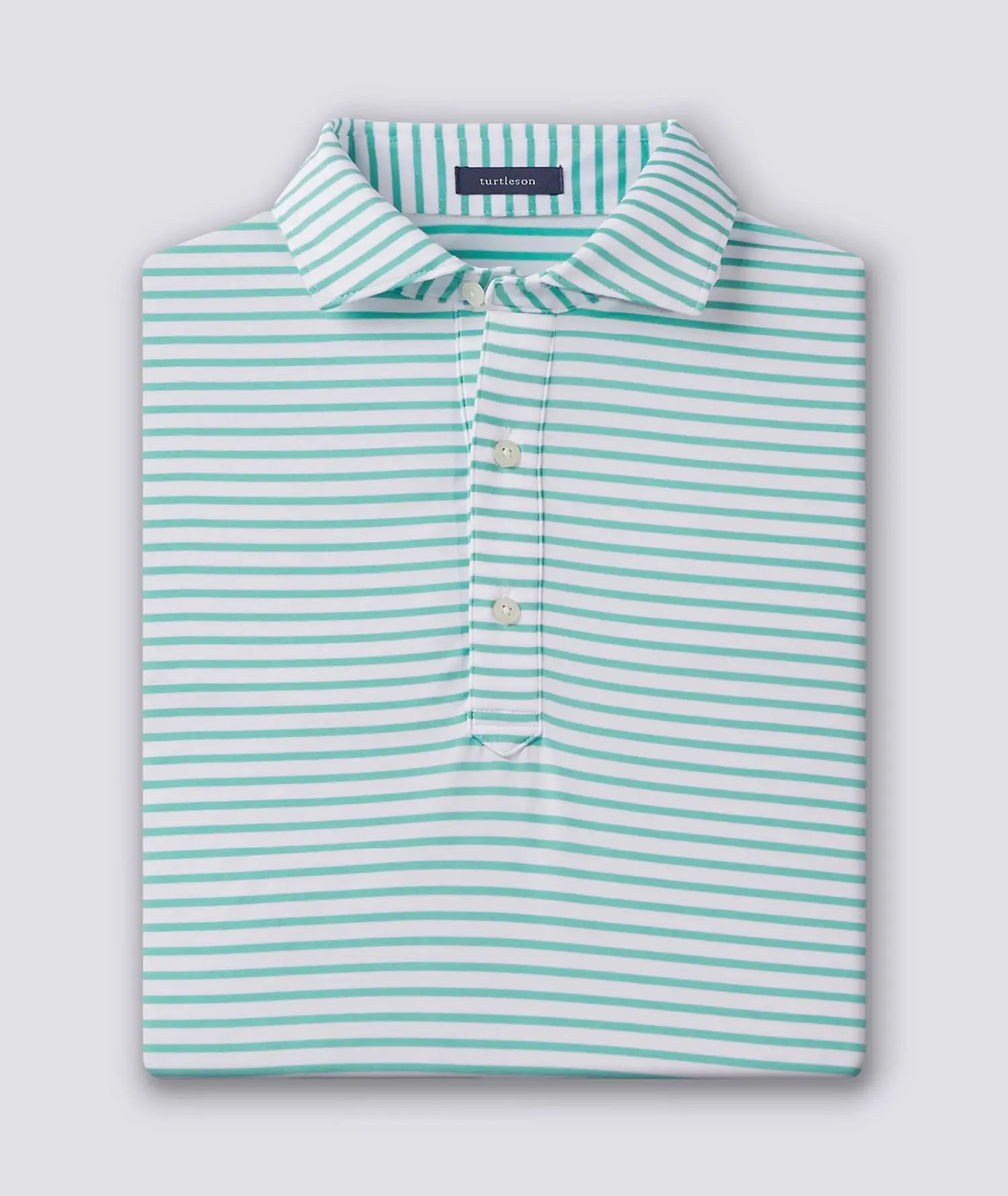 GUS Stripe Performance Polo Shirt for Men - Moisture Wicking, Breathable & Comfortable - Perfect for Golf, Tennis & Casual Wear