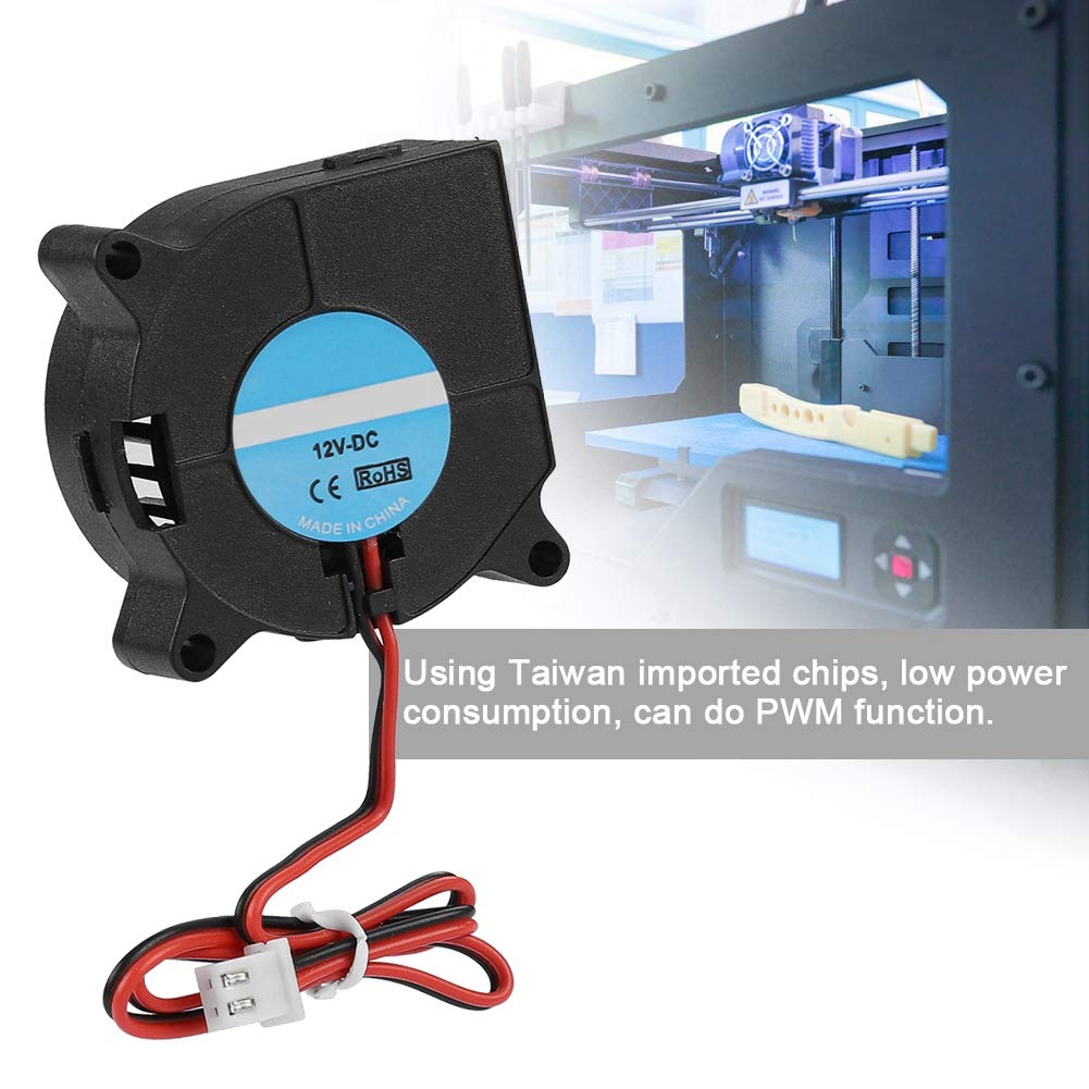 2 Pack 40x40x20mm 12V DC Turbo Blower Cooling Fan for 3D Printer - High Performance Replacement Part for Creality Ender 3/5, CR-10, Prusa - Perfect for Nozzle & Electronics Cooling