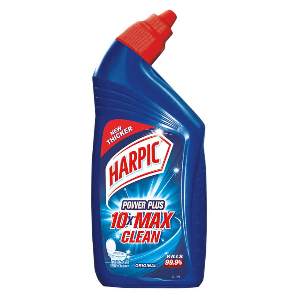 Harpic Fresh Pine Disinfectant Toilet Cleaner Liquid - 500ml | Kills 99.9% Germs & Bacteria | Powerful Bathroom Cleaning Solution for Toilets, Sinks & Tiles