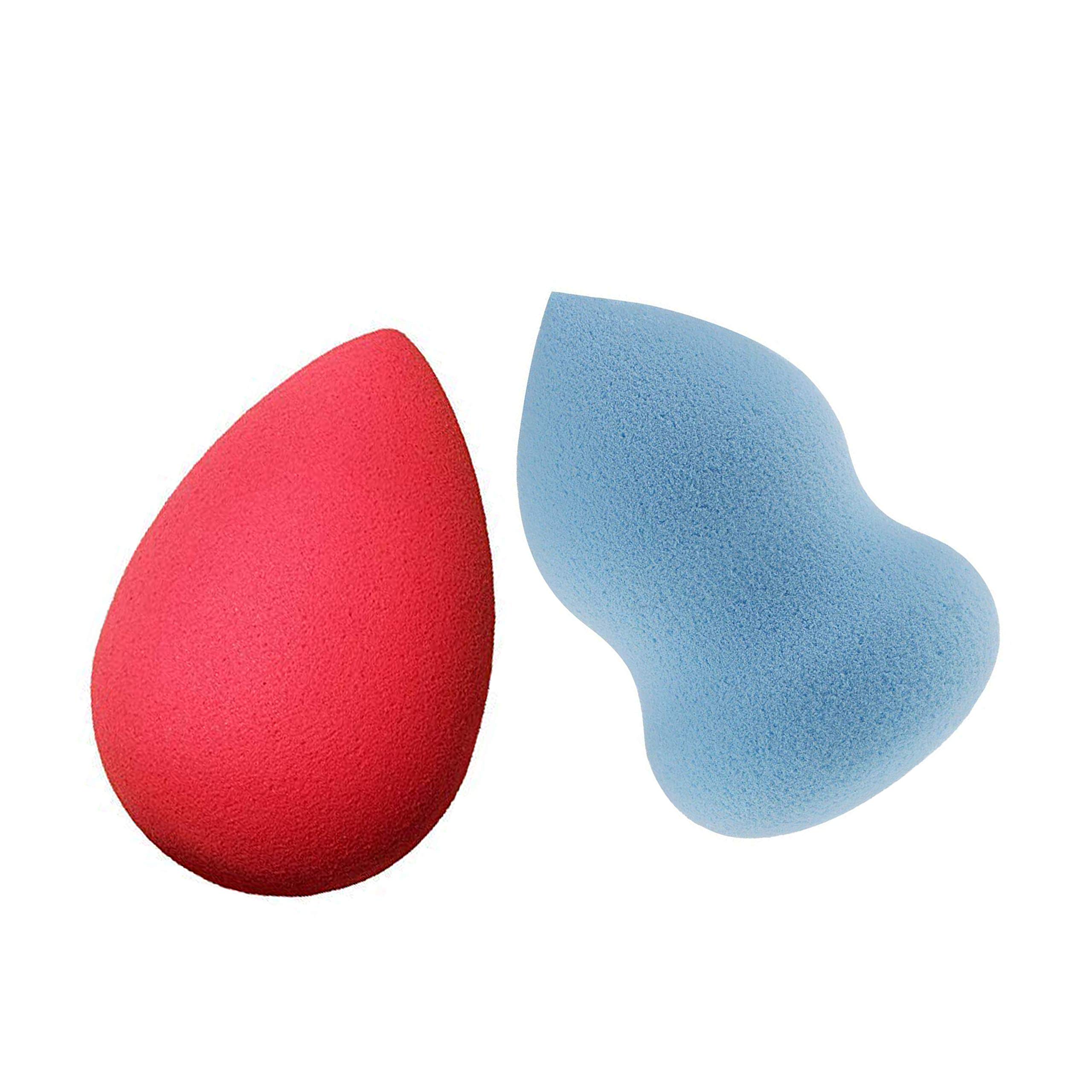 Himprincy Makeup Beauty Foundation Sponge Blender - Set of 2, Multicolor, Soft & Blemish-Free for Flawless Makeup Application - Perfect for Liquid, Cream & Powder Foundation, Concealer & Blush