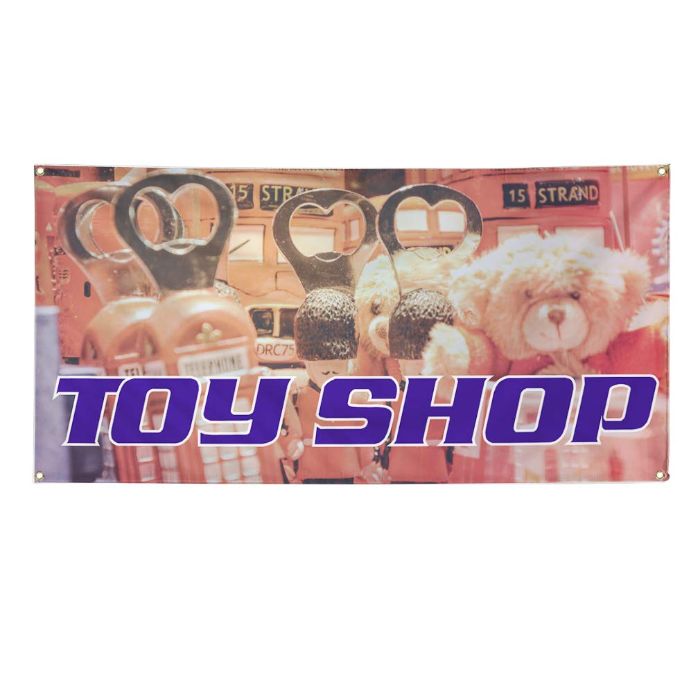 Custom Vinyl Banners for Outdoor Advertising - Weatherproof Industrial Yard Signs with 10 Grommets (60x144 Inches, Orange) - Perfect for Toy Shops, Business Promotion & Event Signage