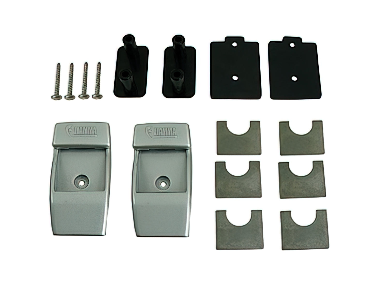 Fiamma Awning Leg to Body Mounting Brackets - Heavy Duty RV Camper Van Accessories for Secure Installation | Perfect for Outdoor Camping & Road Trips