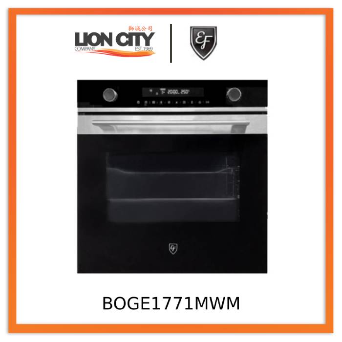 EF BO GE 1771MW 60CM Built-in Microwave Combi Oven with Grill & Convection - Perfect for Small Kitchens, Apartments & Quick Meals