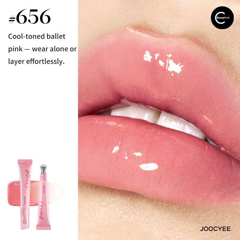 Joocyee Icy Glass Lip Gloss - High Shine Plumping Lip Gloss with Hydrating Formula | Perfect for Everyday Wear, Date Night & Makeup Looks