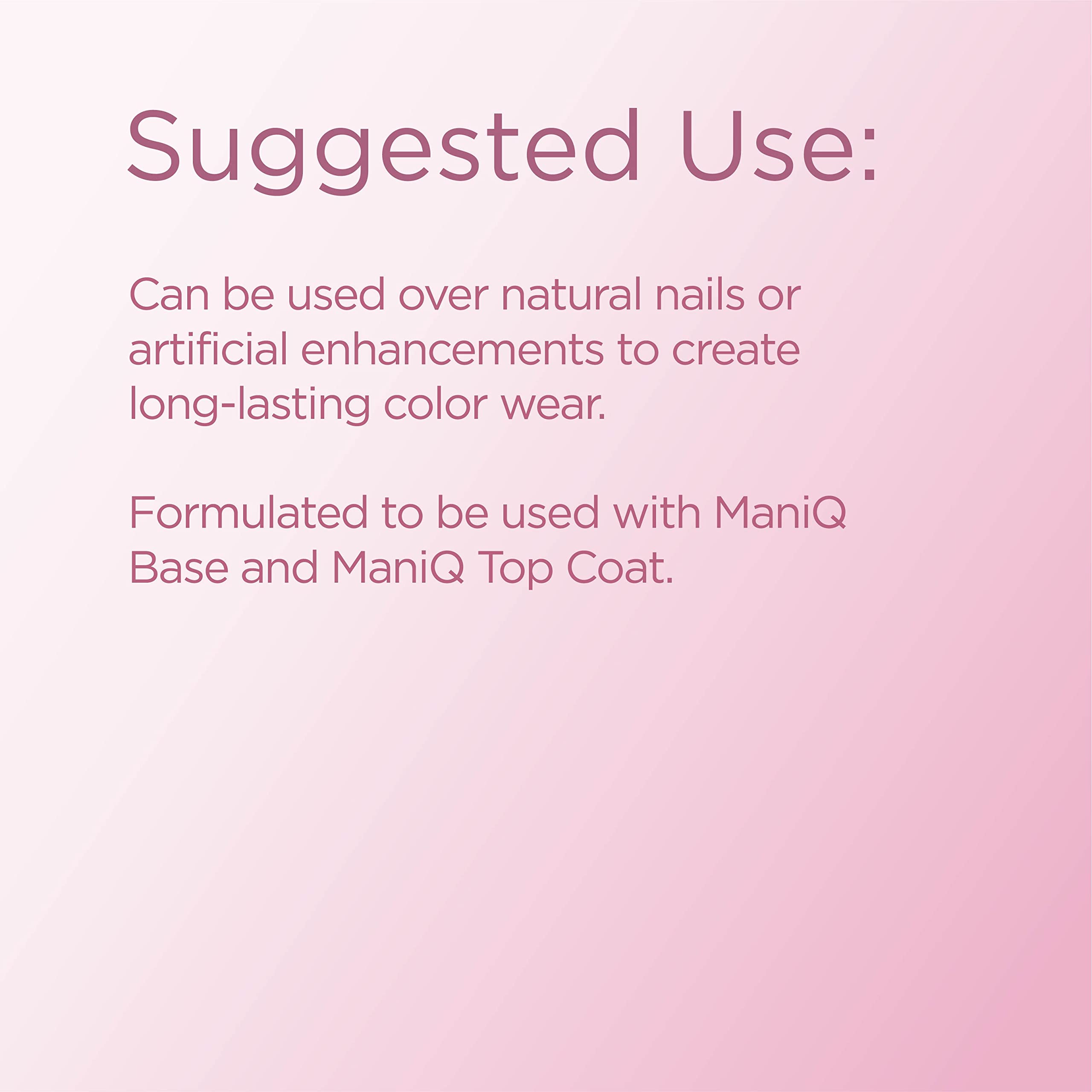 Young Nails Mani-Q Gel Polish - Long-Lasting Color Gel for Natural & Artificial Nails | LED/UV Cured, Soak Off Formula (0.34 fl oz) - Perfect for Salon Quality Manicures at Home & Professional Nail Art