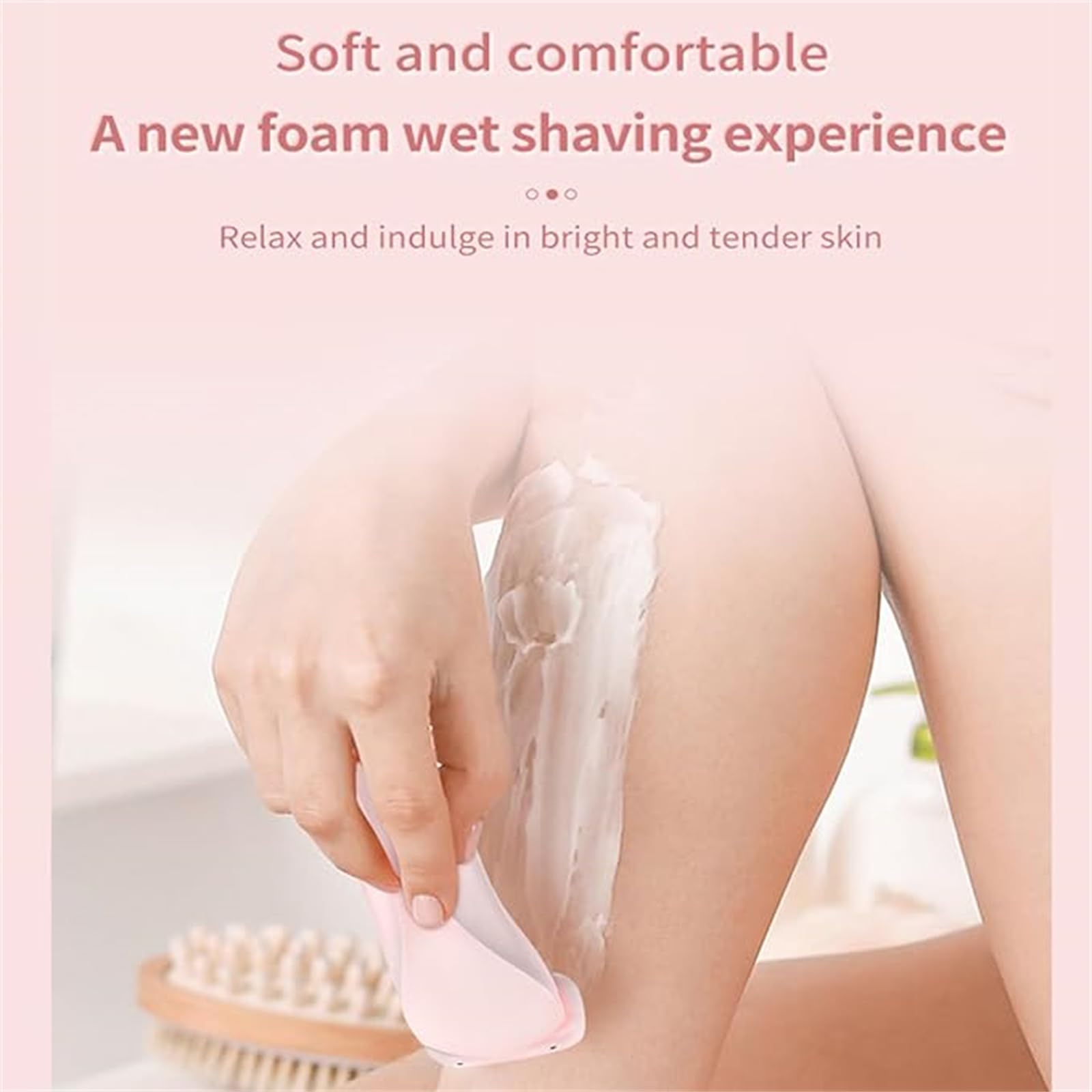 Vantique Electric Shaver for Women - Rechargeable Bikini Trimmer & Lady Shaver with Glowbabe™ Technology - Portable Pink Women's Razor for Smooth Skin - Perfect for Travel, Gym & Quick Touch-Ups