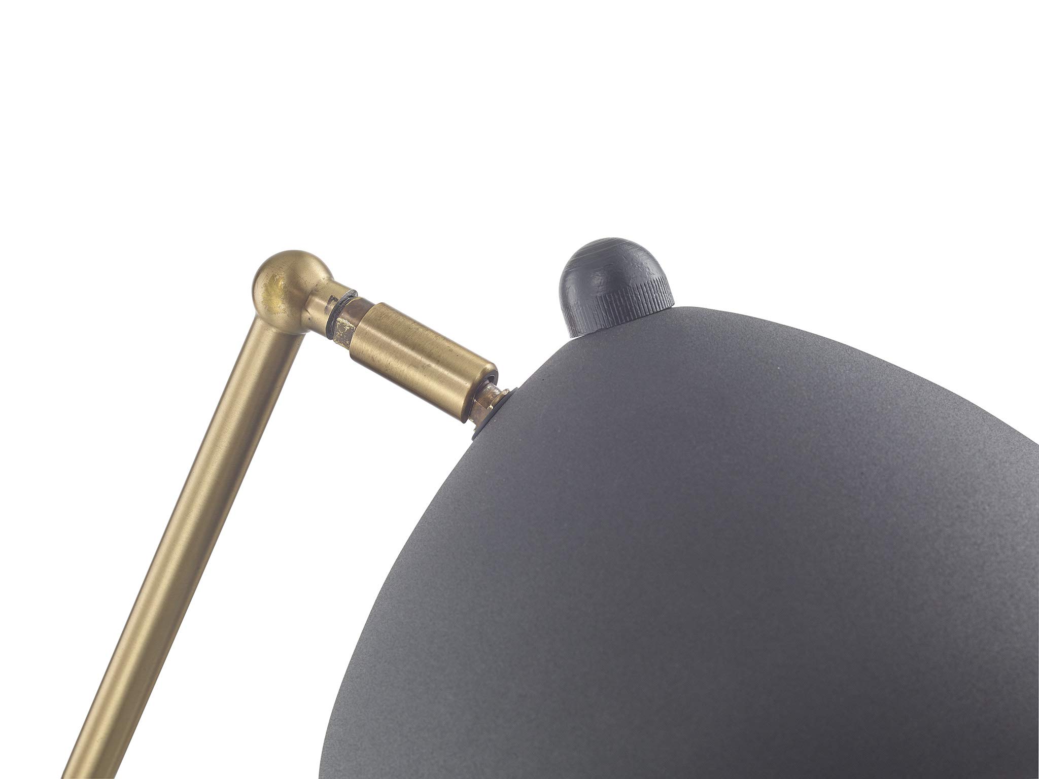 Premium Halvard Desk Lamp - Modern & Luxurious LED Desk Light for Home Office, Living Room, or Bedroom - Durable Black Metal Construction - Perfect for Reading, Studying, and Workspace Lighting