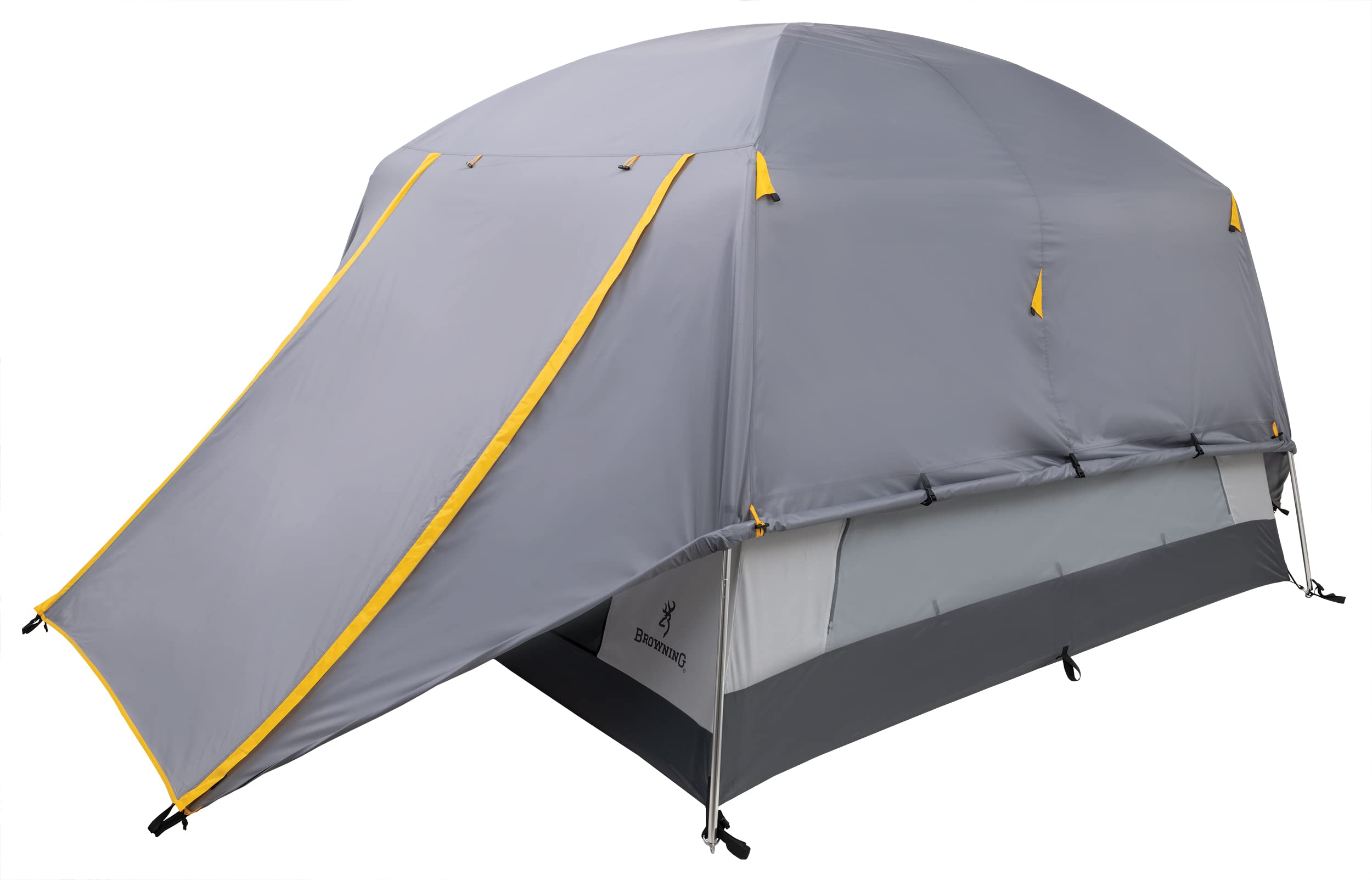 Browning Camping Glacier 4-Person Tent - Waterproof, Lightweight & Spacious for Family Camping, Hiking & Outdoor Adventures