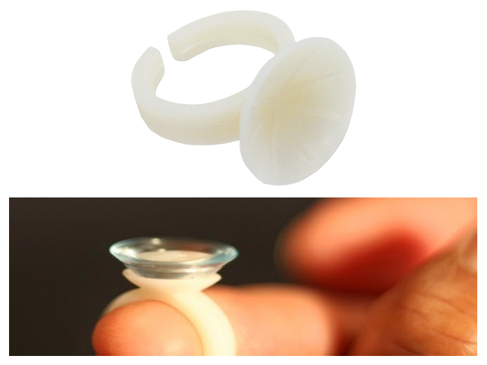 EZI Scleral Lens Applicator Ring - Easy-to-Use Contact Lens Insertion Tool for Keratoconus & Dry Eyes - Perfect for Daily Lens Application & Removal