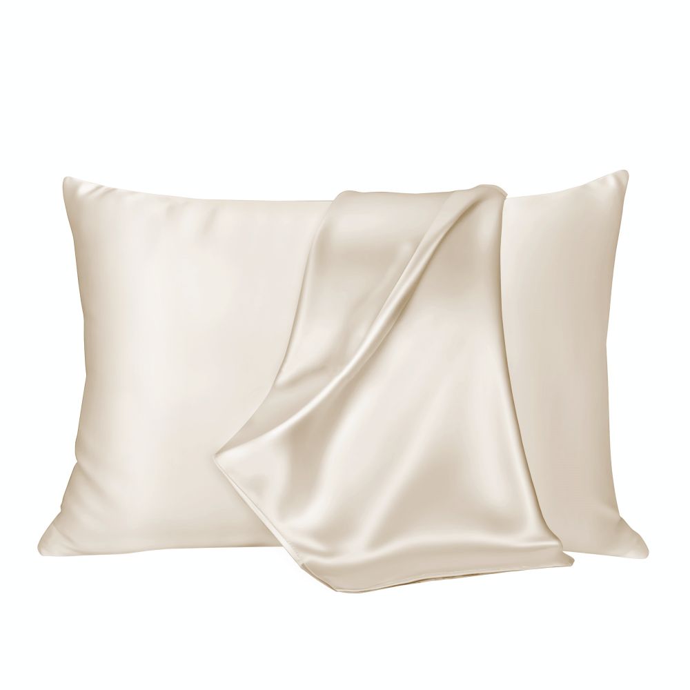 22 Momme 100% Pure Mulberry Silk Pillowcase for Hair & Skin Care - Luxury Hypoallergenic Pillow Cover for Beauty Sleep & Wrinkle Prevention (Queen Size, Silver Grey) - Perfect for Sensitive Skin & Frizzy Hair Control