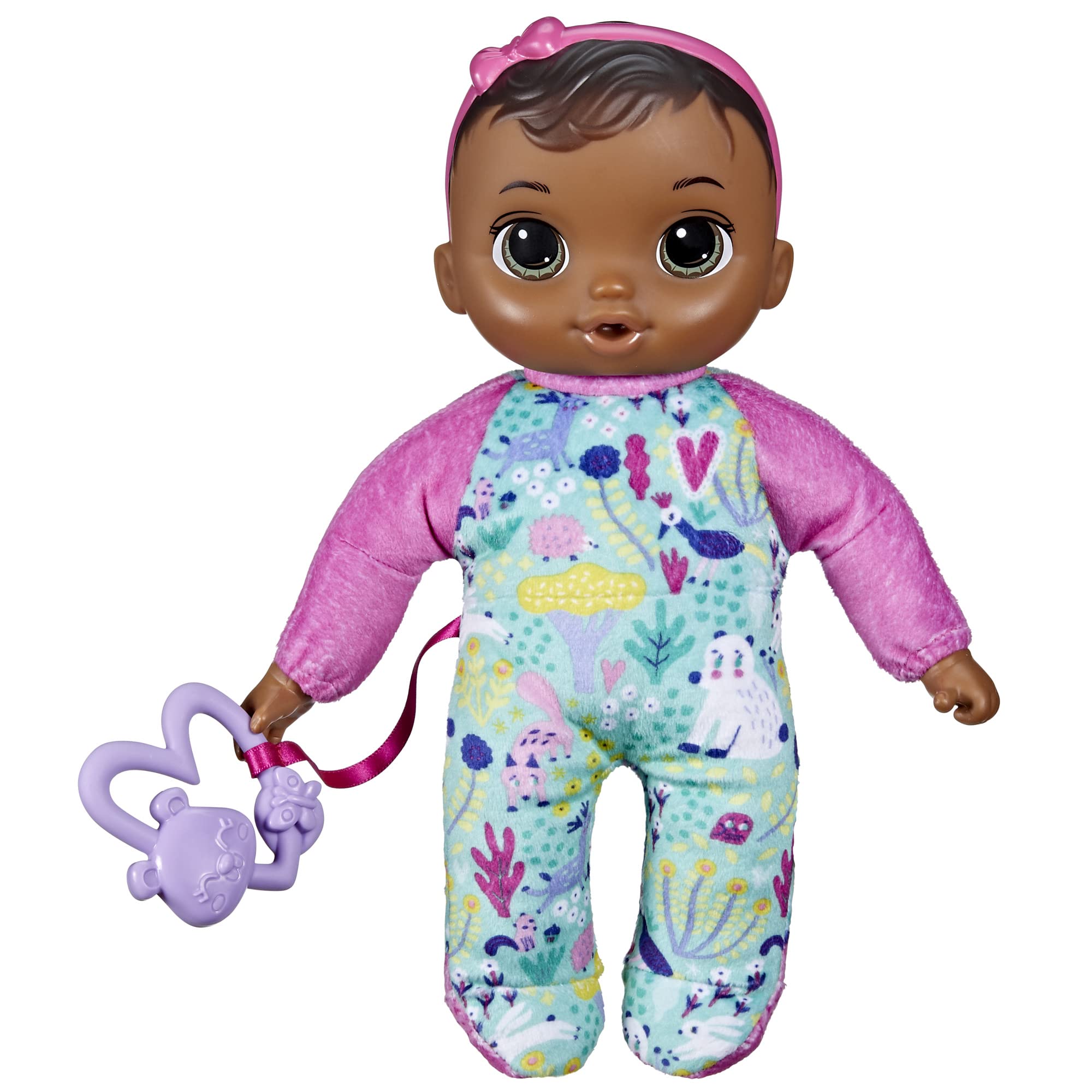 Baby Alive Soft ‘n Cute 11-Inch First Baby Doll with Brown Hair | Washable Soft Toy for Toddlers 18+ Months | Perfect Easter Gift for Kids | Great for Pretend Play, Role Playing & Early Childhood Development