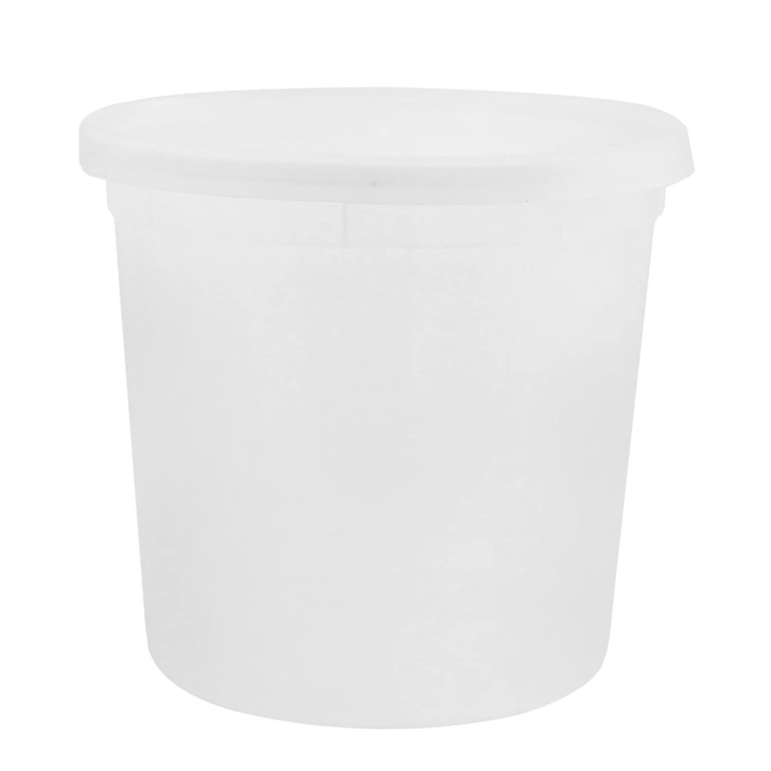 Nicole Fantini 86oz Deli Containers with Lids - 200 Sets BPA-Free Plastic Food Storage Cups, Leakproof & Airtight Clear Takeout Containers - Heavy-Duty, Microwave & Freezer Safe, Disposable/Reusable - Perfect for Meal Prep, Restaurant Takeout, Catering & Leftovers Storage