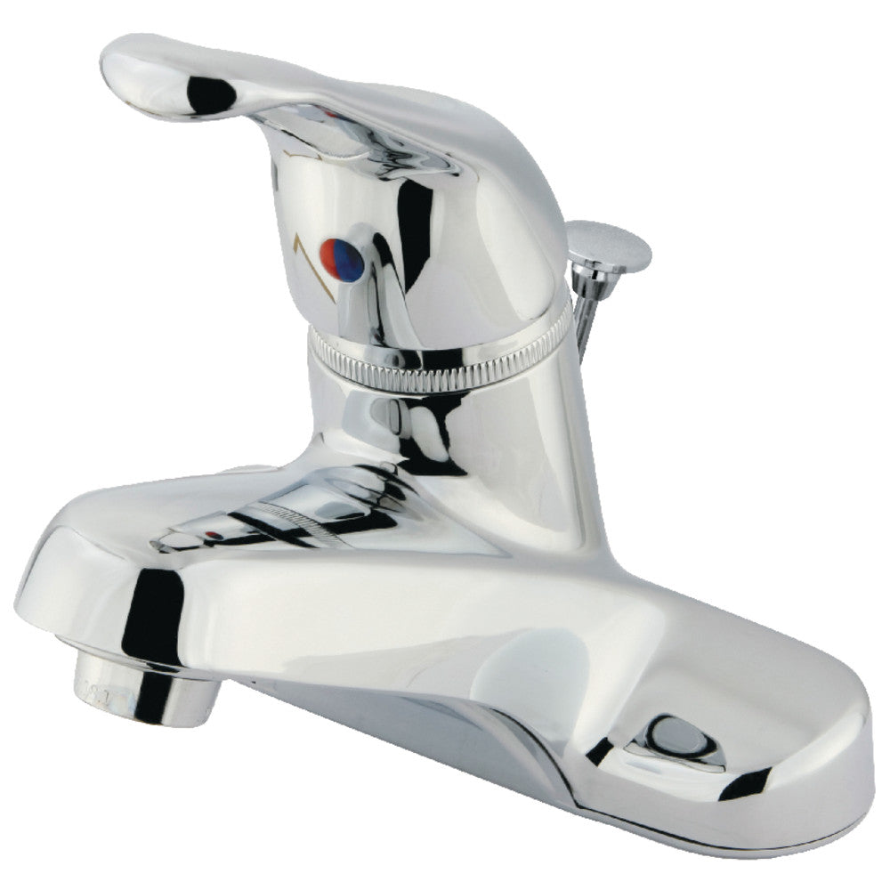 Kingston Brass GKB511B Single Handle 4-Inch Centerset Bathroom Faucet - Modern Water-Saving Design for Sink Vanity, Perfect for Small Bathrooms & Powder Rooms