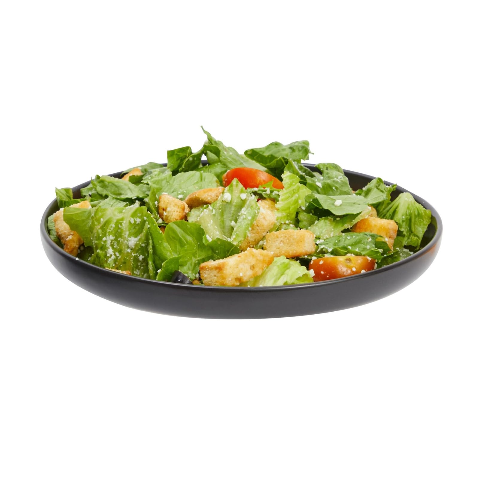 Okuna Outpost 8-Inch Black Ceramic Dinner Plates Set of 4 - Elegant Stoneware Dishes for Everyday Dining, Restaurants & Dinner Parties - Microwave & Dishwasher Safe Serving Plates
