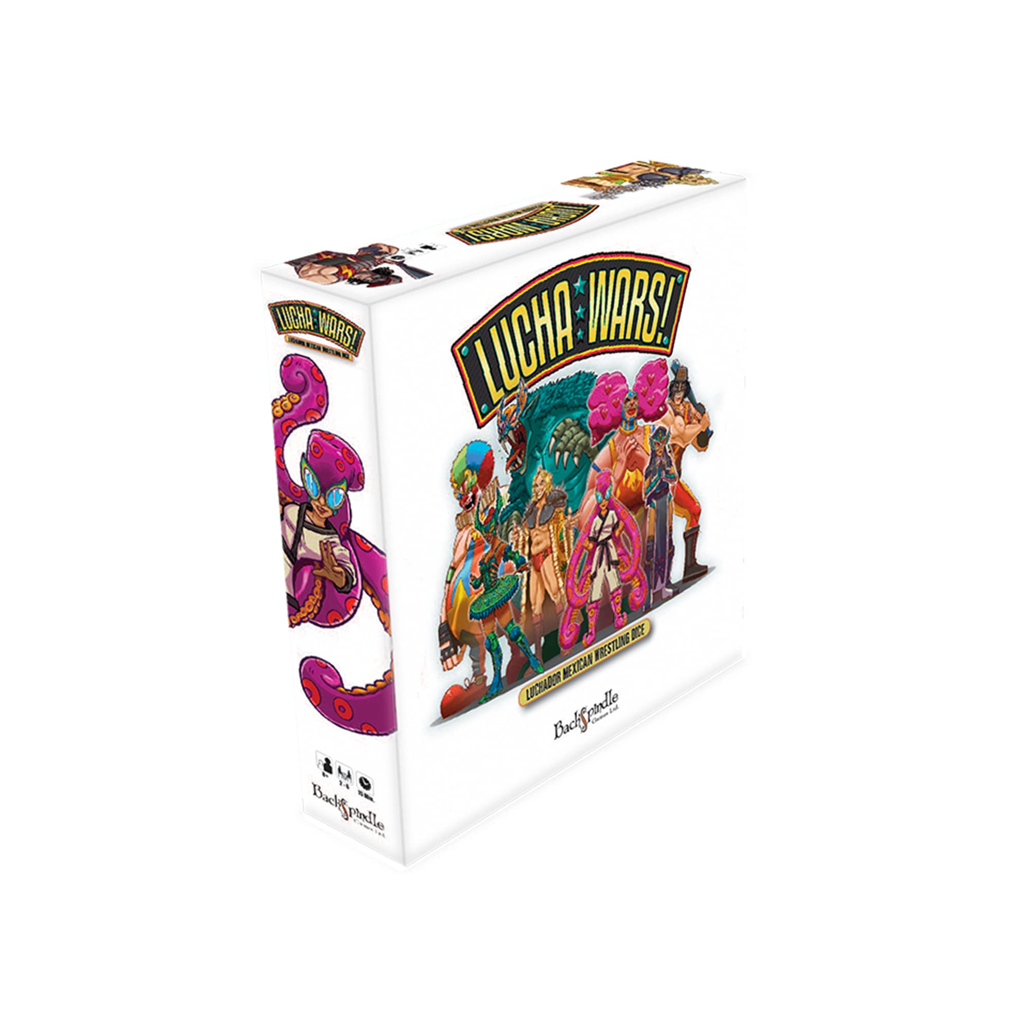 Lucha Wars Board Game - Mexican Wrestling Dice Rolling Game for Family Fun | Ages 6+ | 1-8 Players | 30 Min Playtime | Perfect for Game Nights, Birthday Parties & Family Gatherings