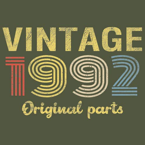 Vintage 1992 Retro 33rd Birthday Gift for Men - Original Parts Themed T-Shirt - Perfect for 33rd Birthday Parties & Nostalgic Celebrations