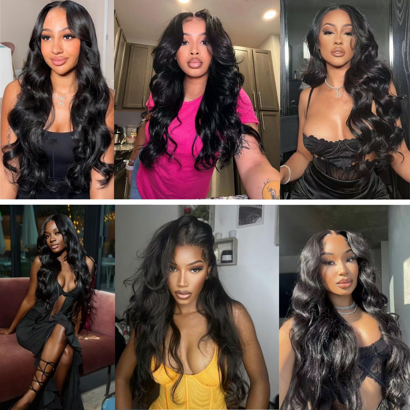 12 Pack 100% Unprocessed Brazilian Virgin Human Hair Bundles - 20 22 24 26 Inch Body Wave & Curly Hair Extensions for Black Women (Natural Color) | Perfect for Daily Styling, Special Occasions & Salon Use