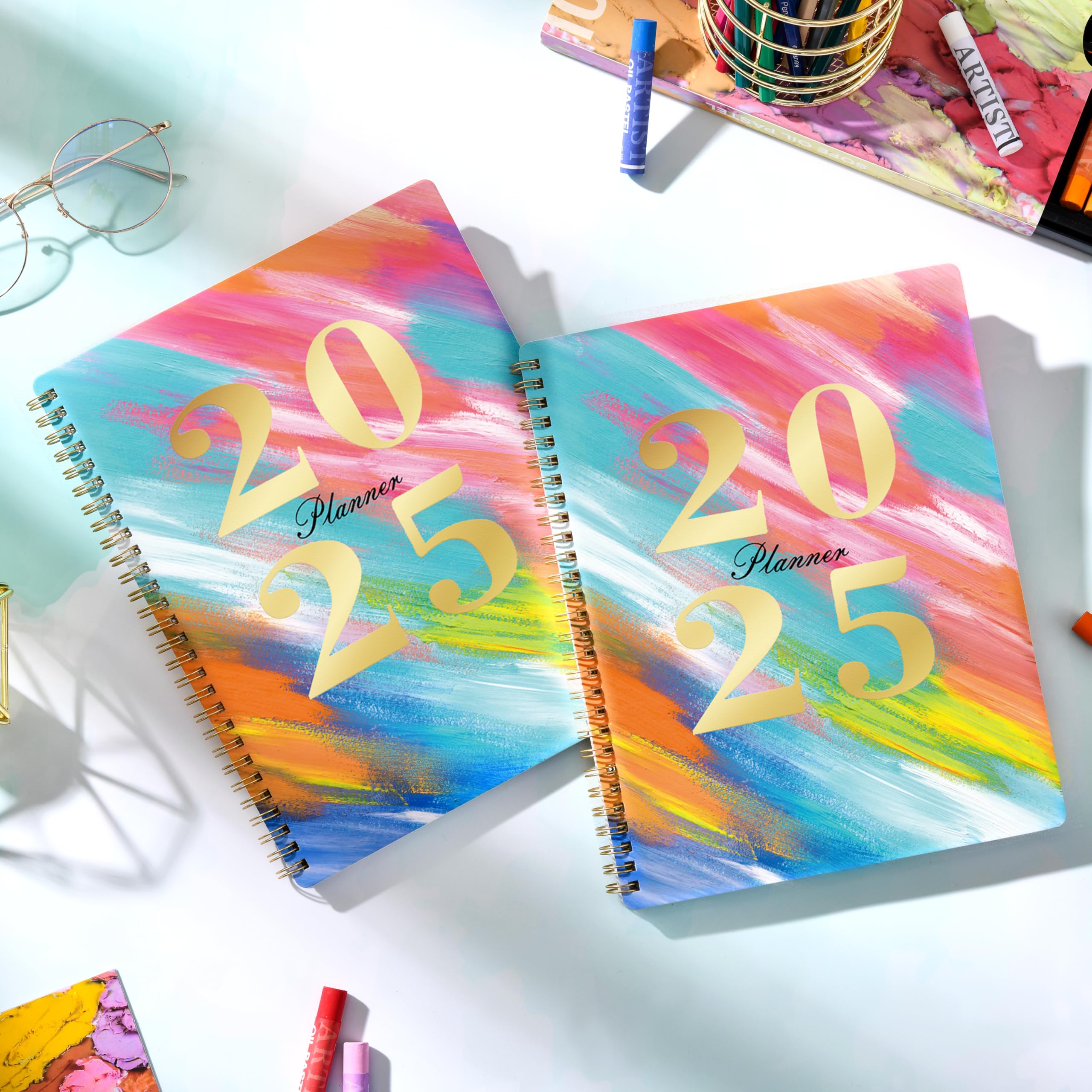 2025 Weekly & Monthly Planner - January to December 2025 Calendar with Tabs, 8