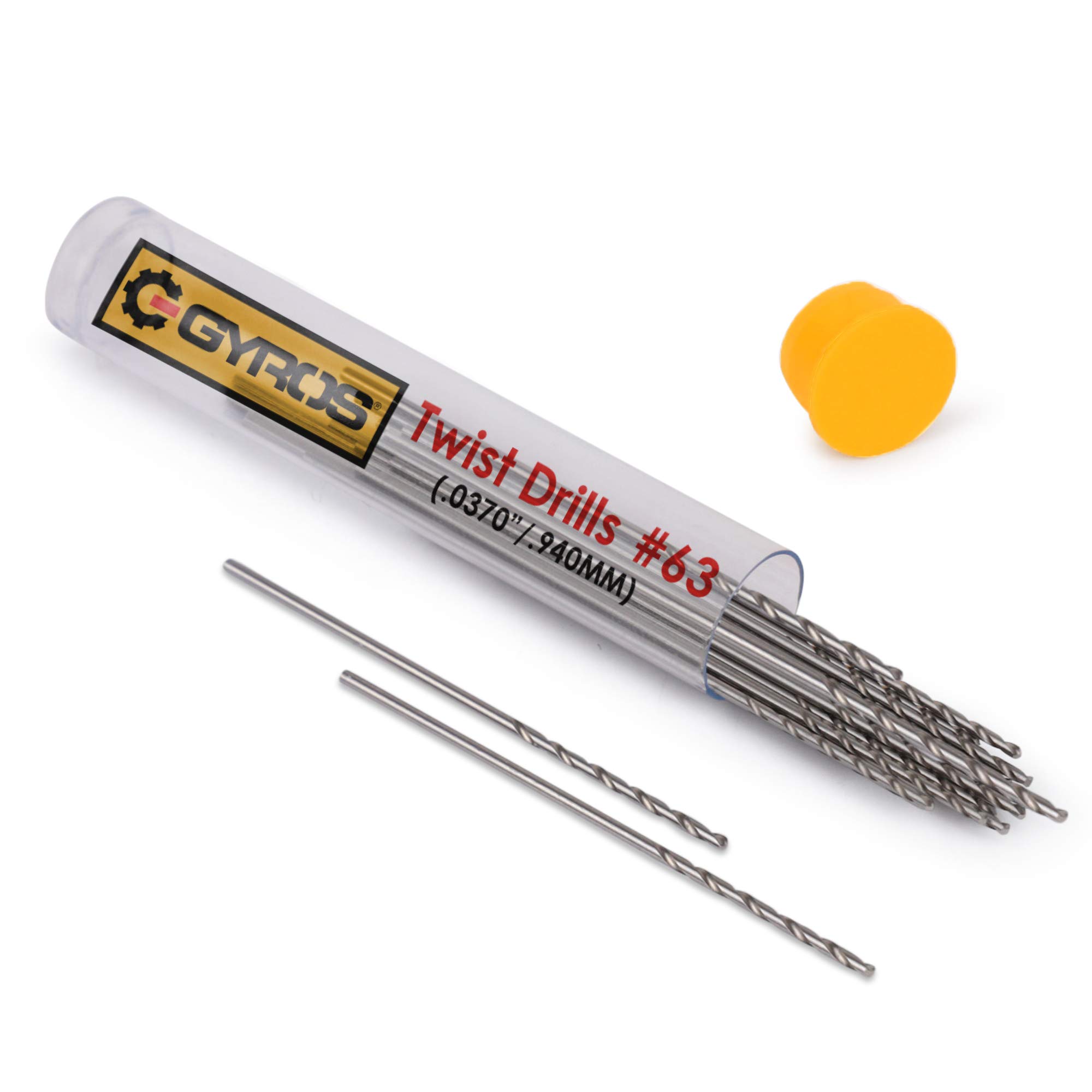 25-Piece #63 Micro Drill Bit Set - Carbon Steel Wire Gauge Mini Twist Drill Bits for Jewelry, Plastic, Resin & Soft Metal - Compatible with Pin Vise Hand Drill & Rotary Tools - Perfect for DIY Crafts, Model Making, and Precision Drilling Projects