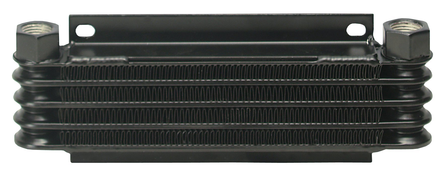 Derale 13611 Series 9000 Plate and Fin Transmission Oil Cooler - High Performance Black Automotive Cooler for Trucks, SUVs & Off-Road Vehicles - Perfect for Towing, Racing & Heavy-Duty Use