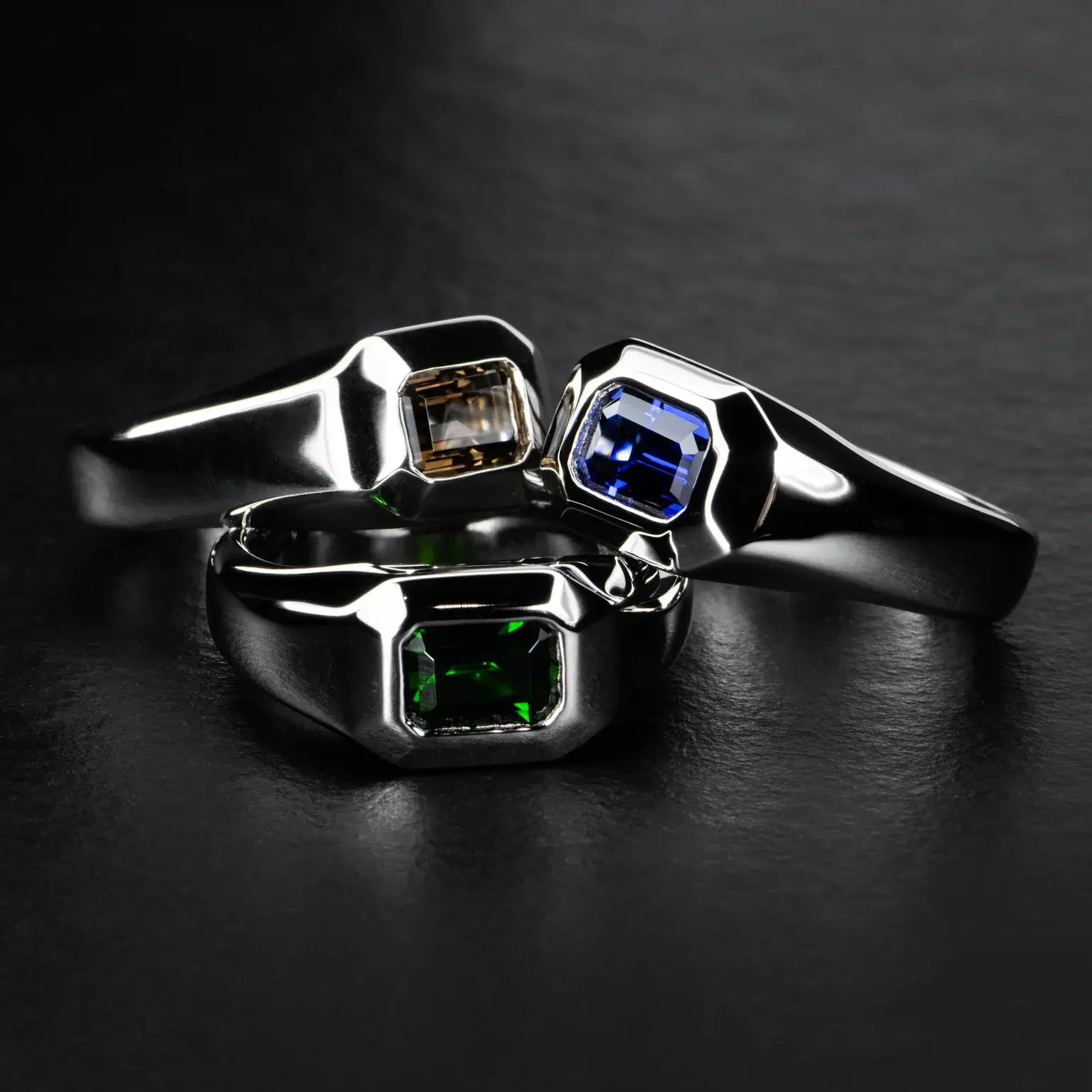 MONARCH Gemstone Signet Ring for Men & Women - Elegant Handcrafted Jewelry Gift for Birthdays, Anniversaries & Special Occasions | Perfect for Formal Events, Weddings & Everyday Luxury Wear