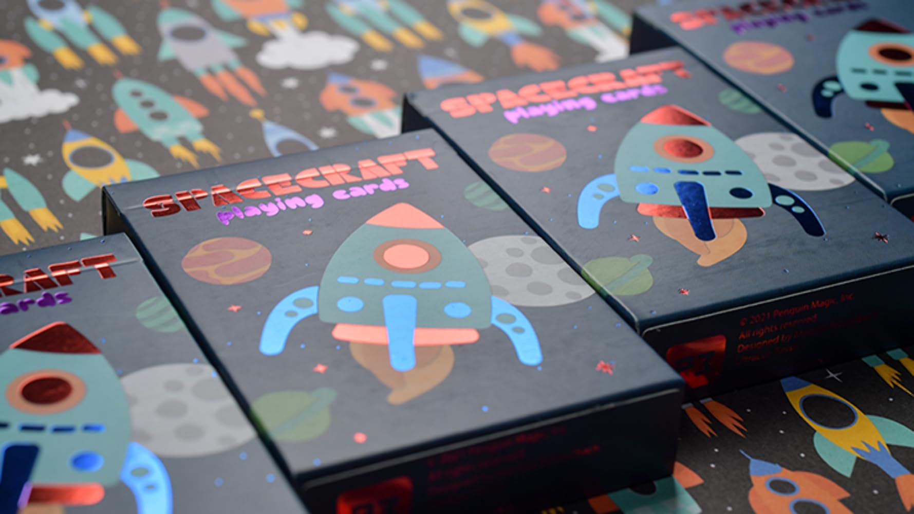 Murphy's Magic Supplies Spacecraft Themed Playing Cards - Perfect for Magic Tricks, Card Games, and Sci-Fi Themed Parties