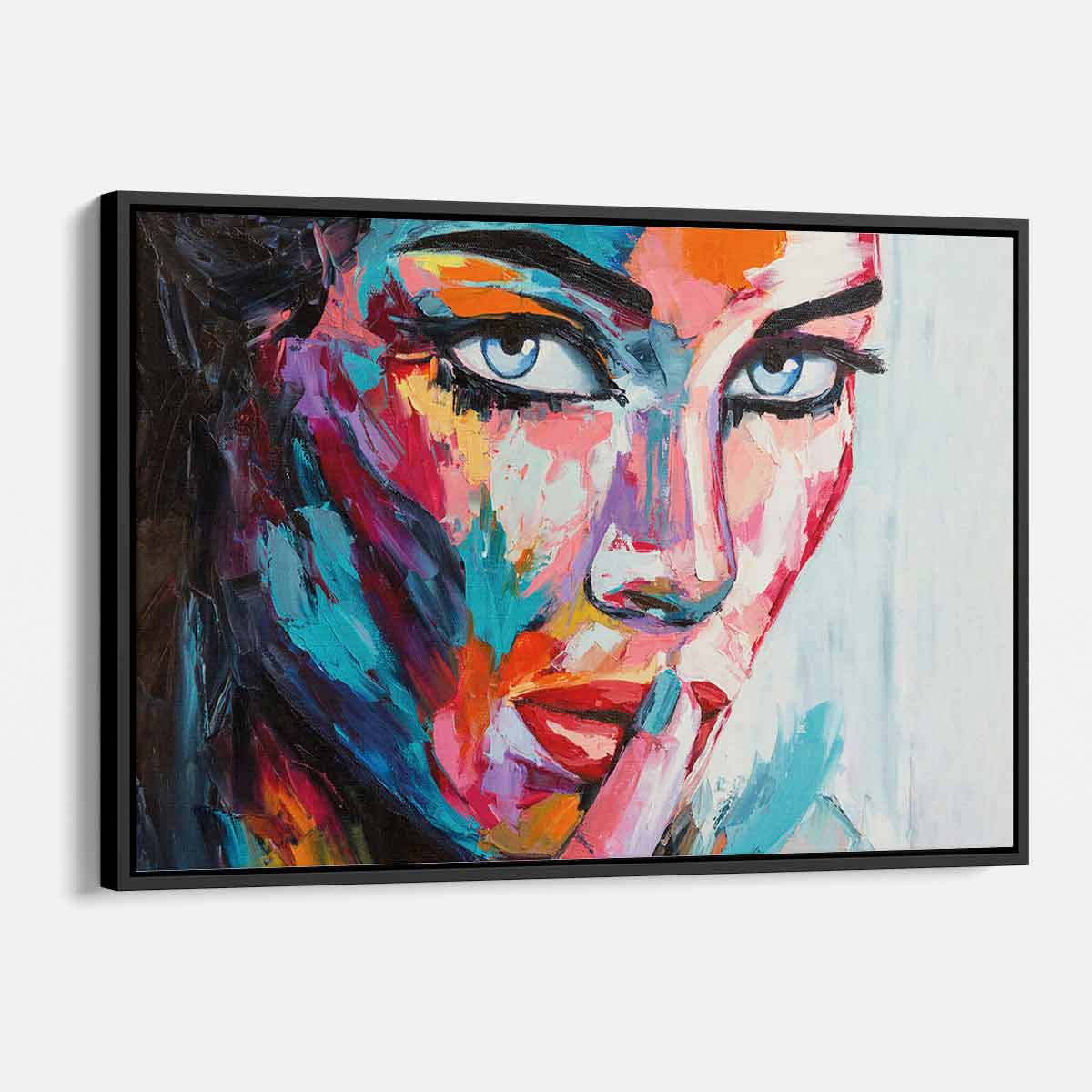 Vibrant Multi-Color Women's Secret Wall Art Canvas Painting - Modern Home Decor for Living Room, Bedroom & Office (Style 7928)