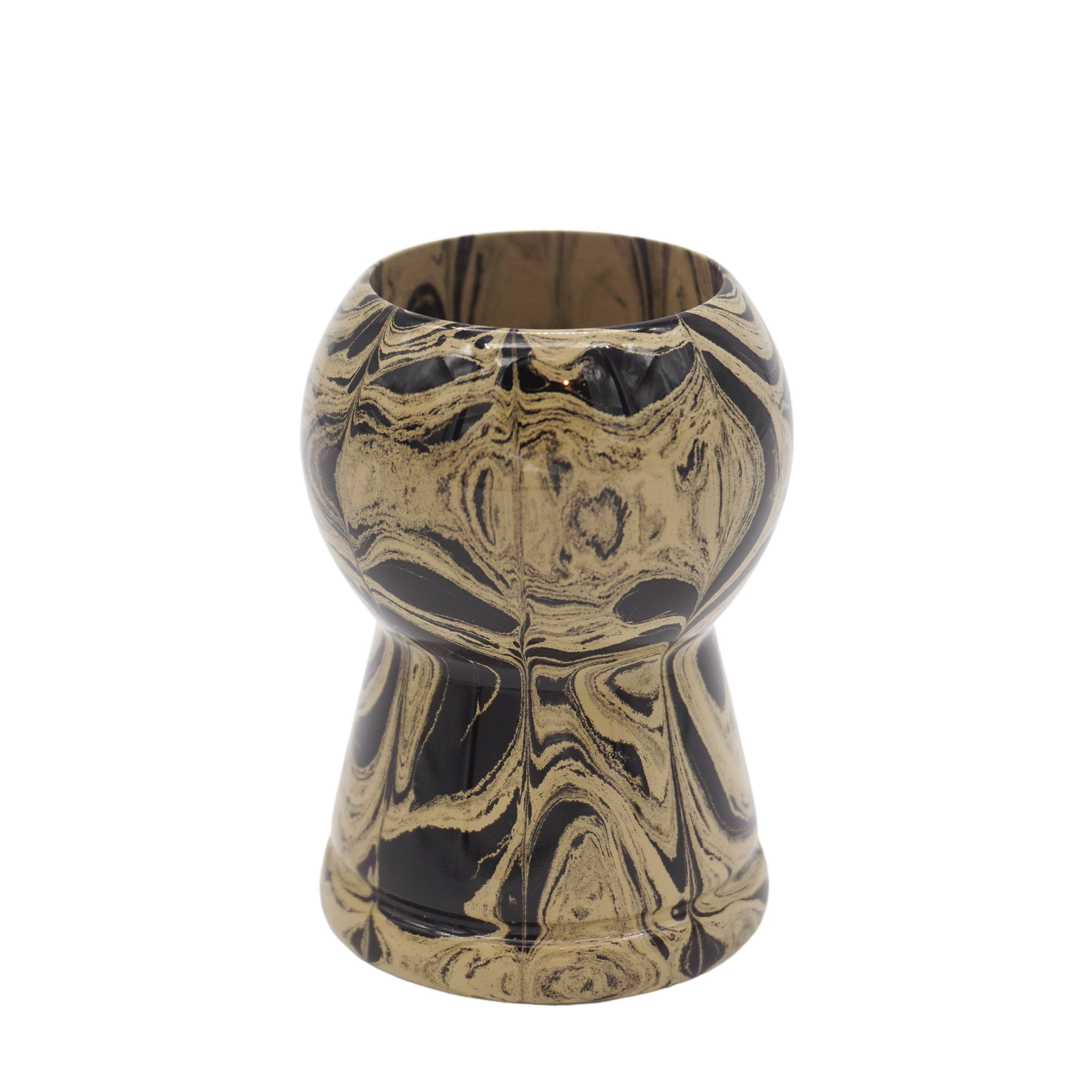 Premium Sand Ebonite Handcrafted Shaving Brush Handle - Fits 24mm & 26mm Knots - Perfect for Wet Shaving & Grooming Rituals