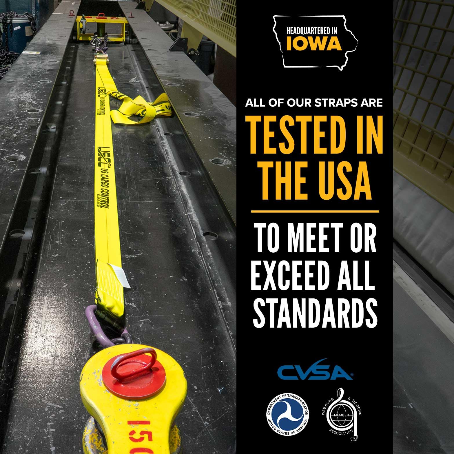 2 Inch x 24 Foot Heavy Duty Ratchet Straps with Double J Hooks - 4 Pack Yellow Tie Down Straps for Truck, Trailer & Cargo Securing - US Cargo Control Wire Hook Ratchet Straps