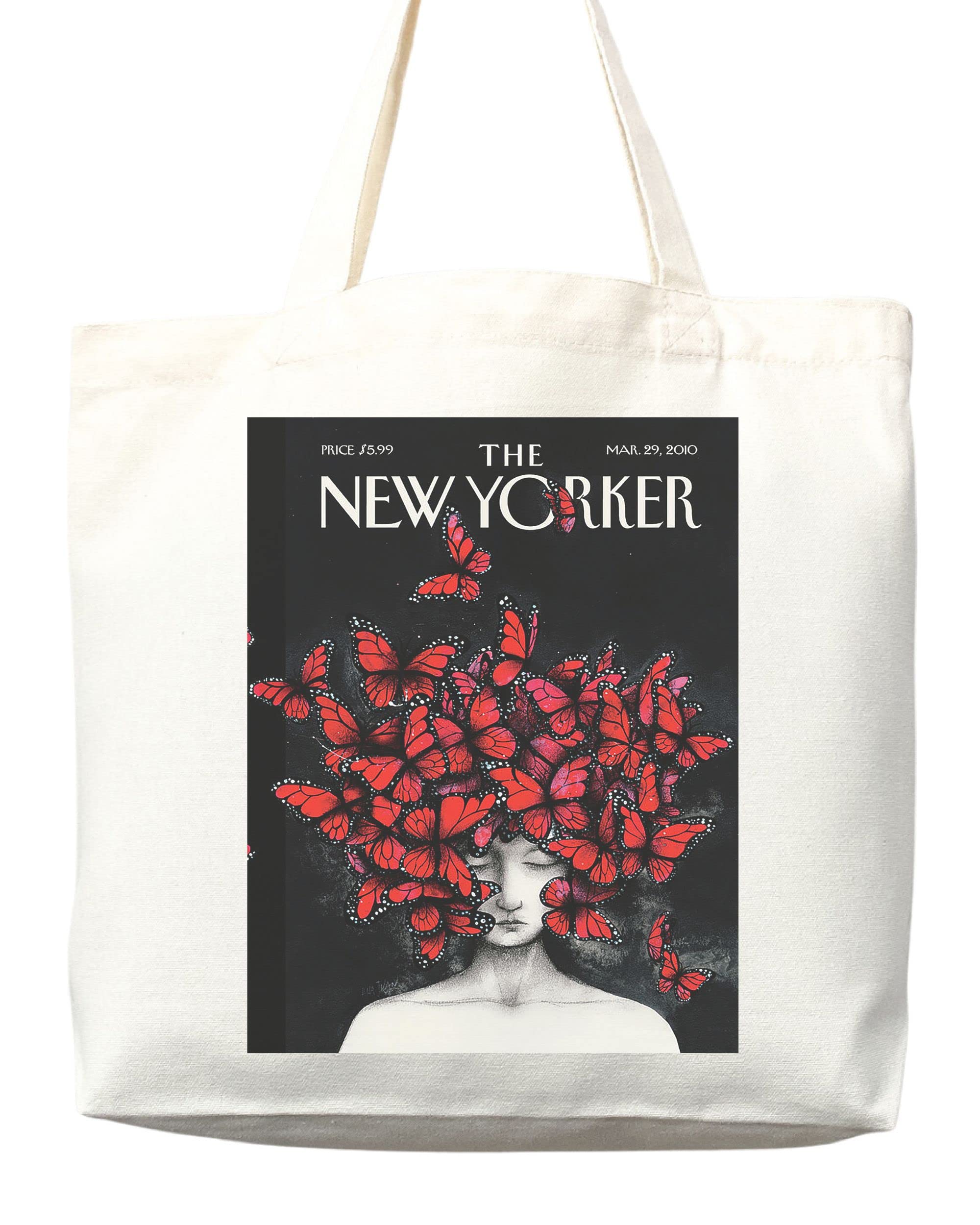 The New Yorker Magazine Tote Bag - Stylish Canvas Art Tote for Women & Men - Perfect for Shopping, Beach, Work & Everyday Use