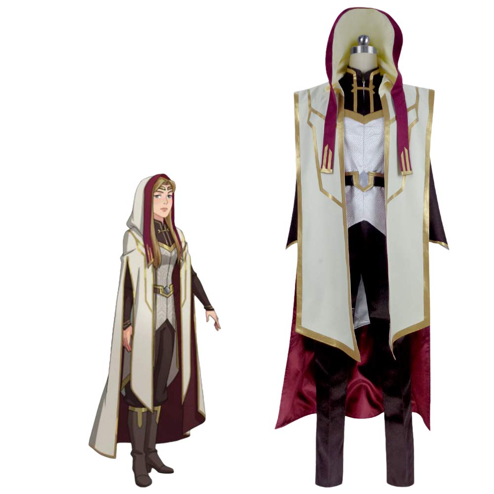 The Dragon Prince Opeli Cosplay Costume - Official TV Show Inspired Outfit for Halloween, Comic Con & Cosplay Events | Adult Size Medieval Fantasy Costume